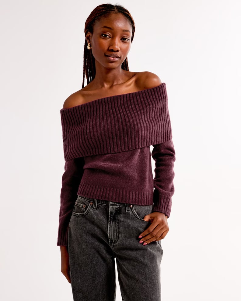Abercrombie off the shoulder sweater shop