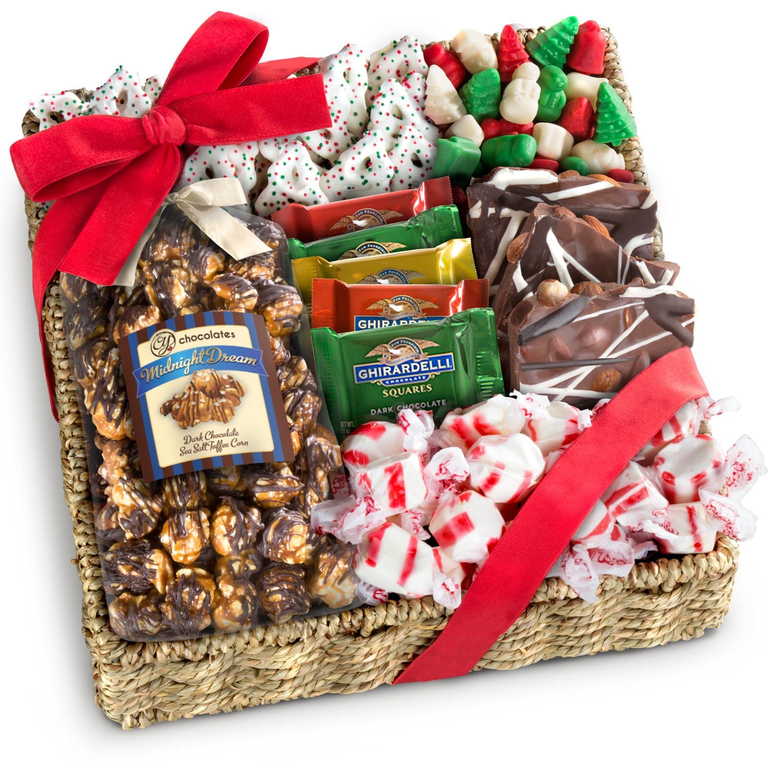 Holiday Classic Chocolate, Candy & Crunch Gift Basket