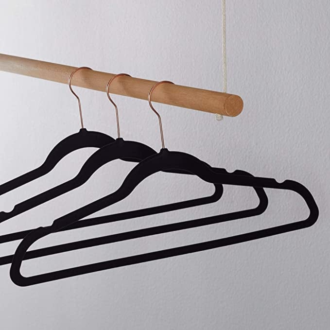 Top Rated Organising Product: Amazon Basics Slim, Velvet, Non-Slip Suit Clothes Hangers