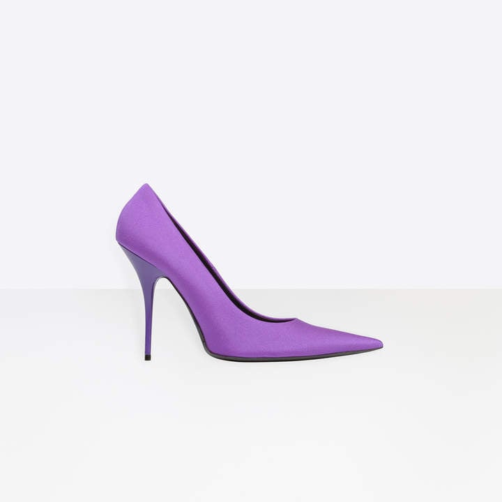 Luxury Designer Balenciaga Designer Replica Purple Manhattan Pony Hair Pumps balenciaga replica 