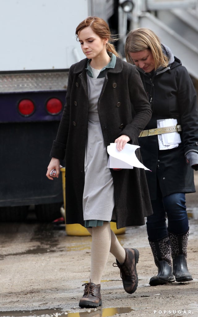Emma Watson on the Set of Regression | Pictures