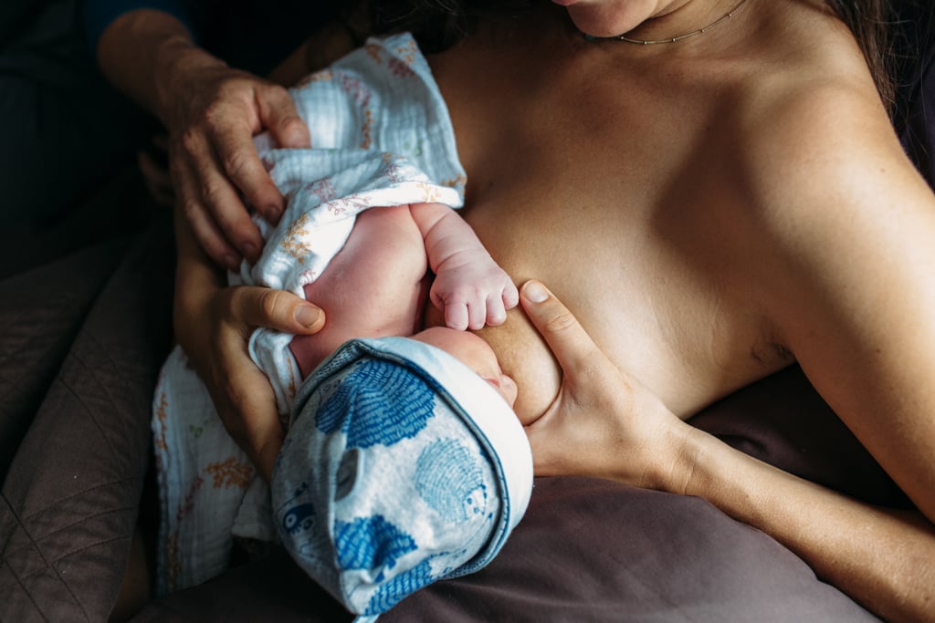 Photos of Moms Breastfeeding For the First Time