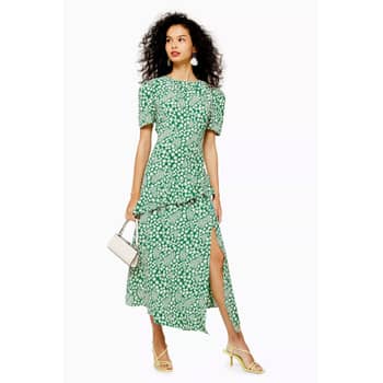 Topshop floral midi dress cheap