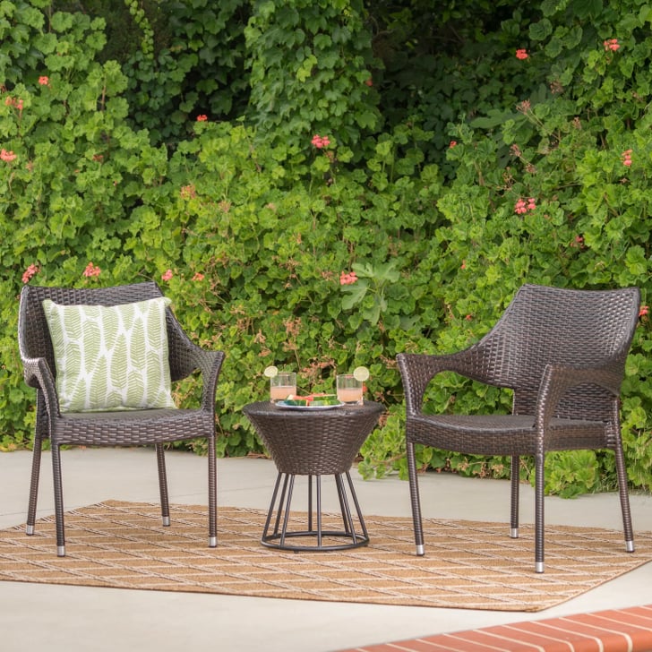 Dover Wicker Chat Set Best Target Outdoor Furniture For Small Spaces