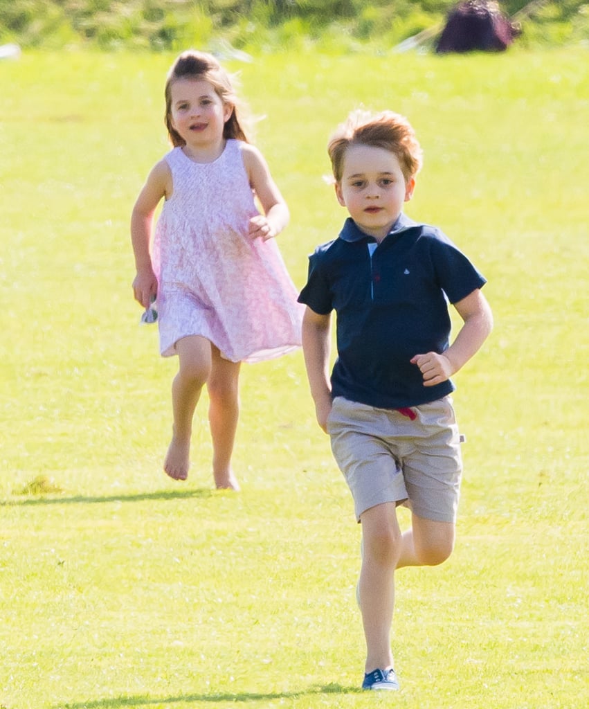 Kate Middleton With George and Charlotte at Polo Match 2018