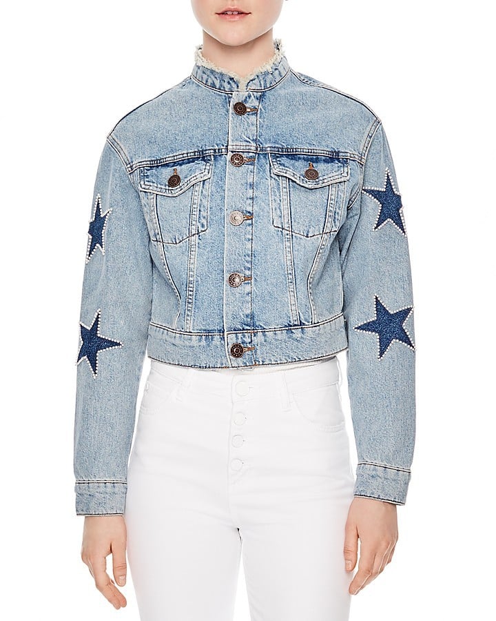 Sandro embellished sale denim jacket