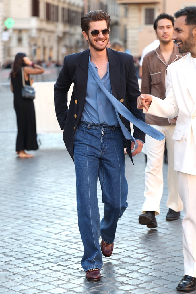 Andrew Garfield at the Valentino Couture Show