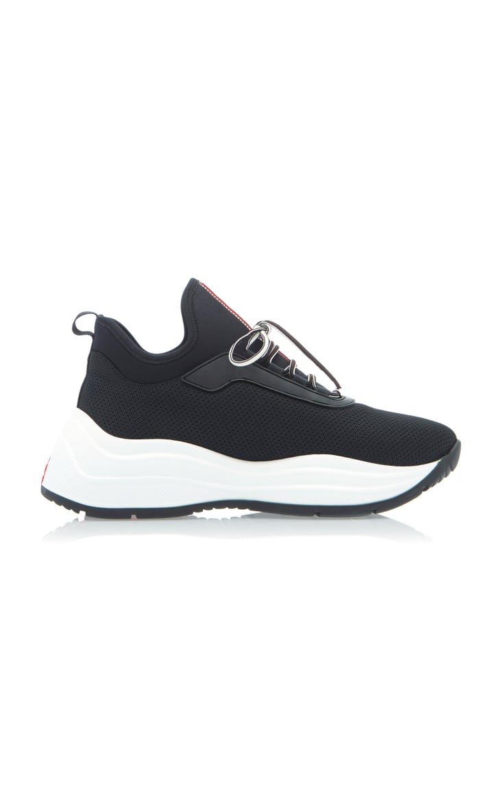 prada neoprene and rubber sneakers