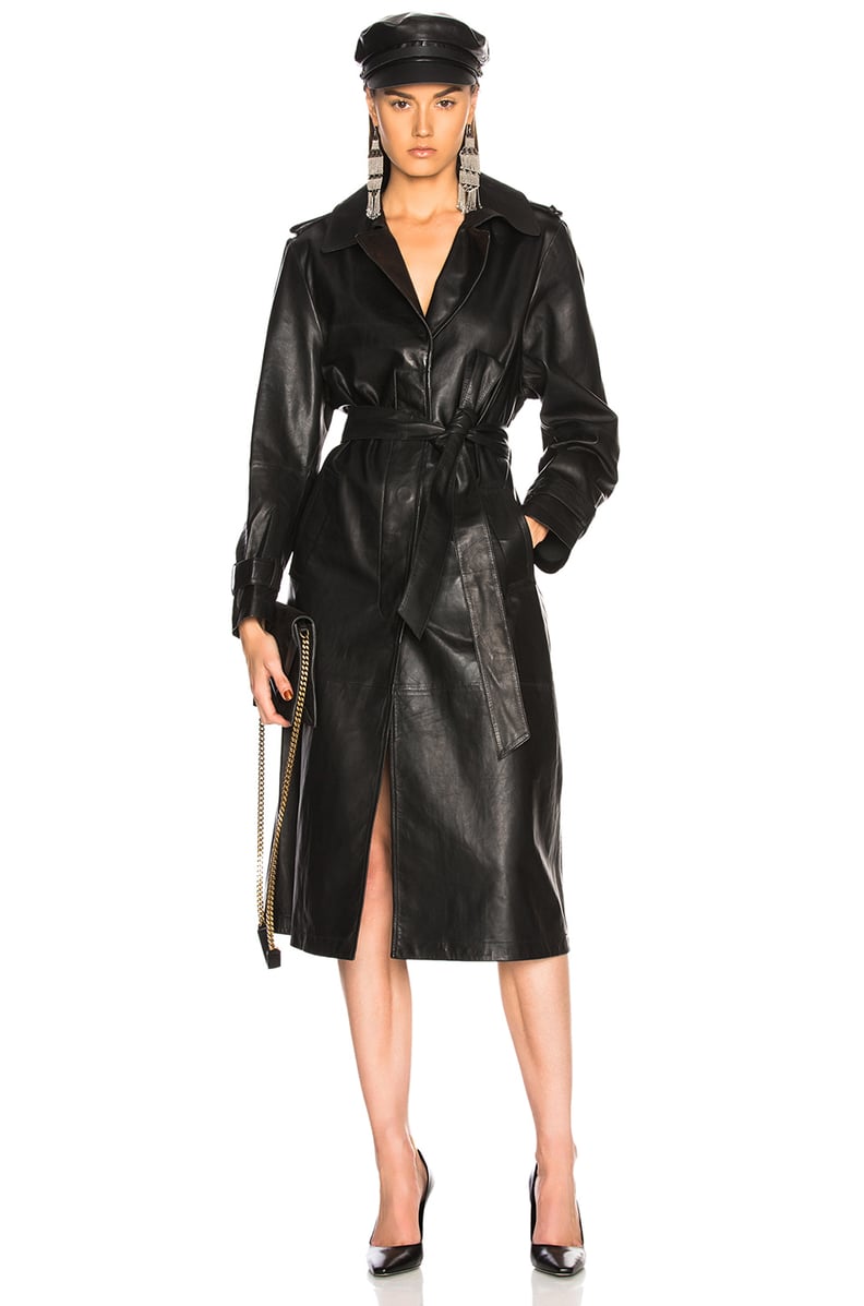 Palmer Girls x Miss Sixty Leather Trench Coat