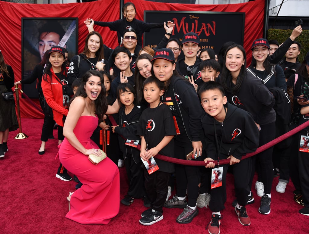 Auli'i Cravalho at the World Premiere of Mulan in LA