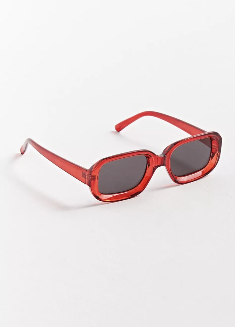 Cool Eyewear: Salmon Rounded Rectangle Sunglasses
