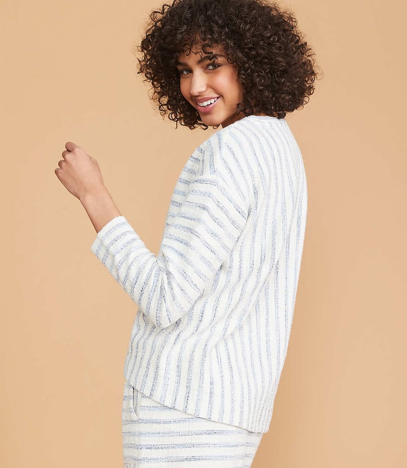Lou & Grey Striped Boucle Sweatshirt