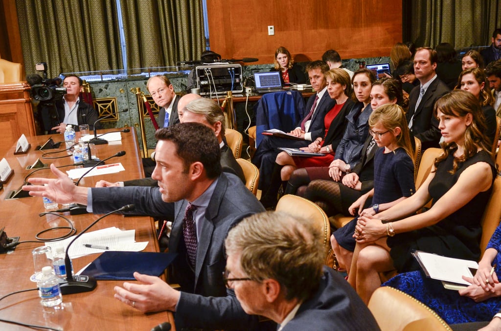 Ben and Violet Affleck in Washington DC March 2015