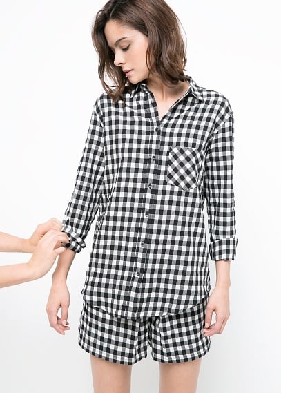 Mango Gingham Check Shirt