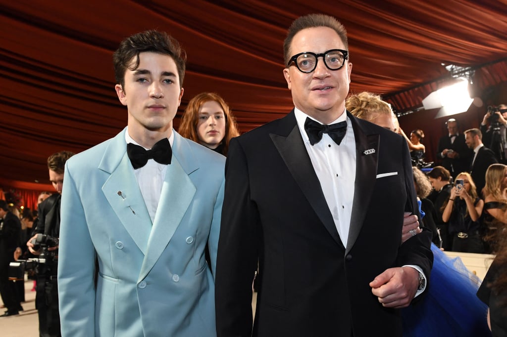 Brendan Fraser and His Sons at the 2023 Oscars