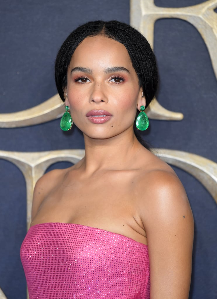 Zoë Kravitz Pink Gown at Fantastic Beasts 2 London Premiere