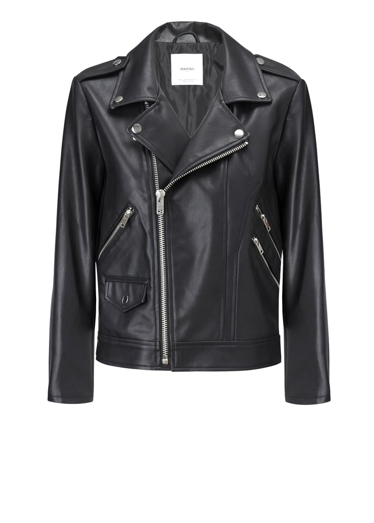 New Metallics Zipped Biker Jacket ($100)