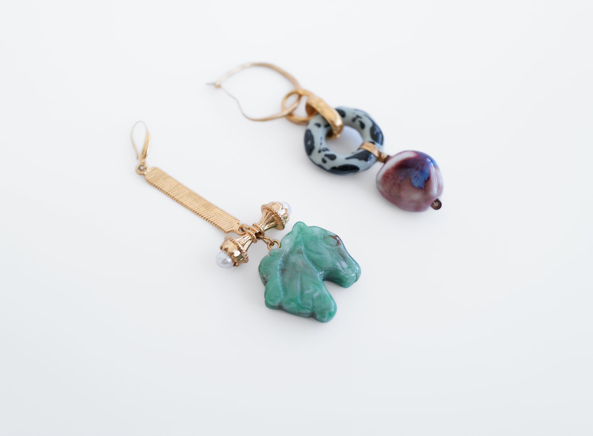 Zara Mismatched Earrings 2024 www.alhudapk