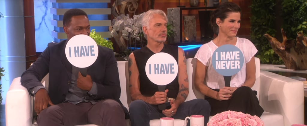 Sandra Bullock Playing Never Have I Ever on The Ellen Show