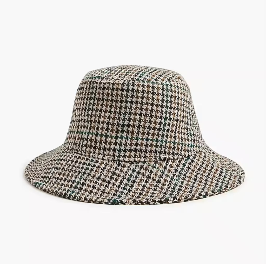 Best Patterned Bucket Hat: J.Crew Houndstooth Bucket Hat