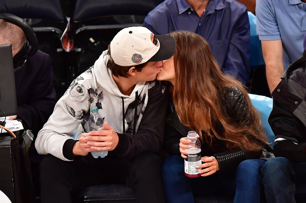 We're sure the New York Knicks and the Brooklyn Nets gave it their all during their preseason game at Madison Square Garden on Saturday, but Ansel Elgort and Violetta Komyshan just couldn't take their eyes off of each other. The high school sweethearts shared a few kisses, snapped selfies, and giggled courtside while the Nets took home the big win. The Fault in Our Stars heartthrob always makes sure to squeeze in some cute PDA with his ballerina girlfriend while attending sporting events in NYC, from making out at hockey games to their frequent slam-dunk smooches in support of the Knicks. It doesn't stop there, either — Ansel and Violetta are no strangers to posting barely SFW photos of themselves to Instagram. Of all the celebrities Ansel takes selfies with, though, there's no question that his photos with Violetta are the cutest.  

    Related:

            
            
                                    
                            

            Watch Ansel Elgort Dance Through the Decades (and Into Your Heart)