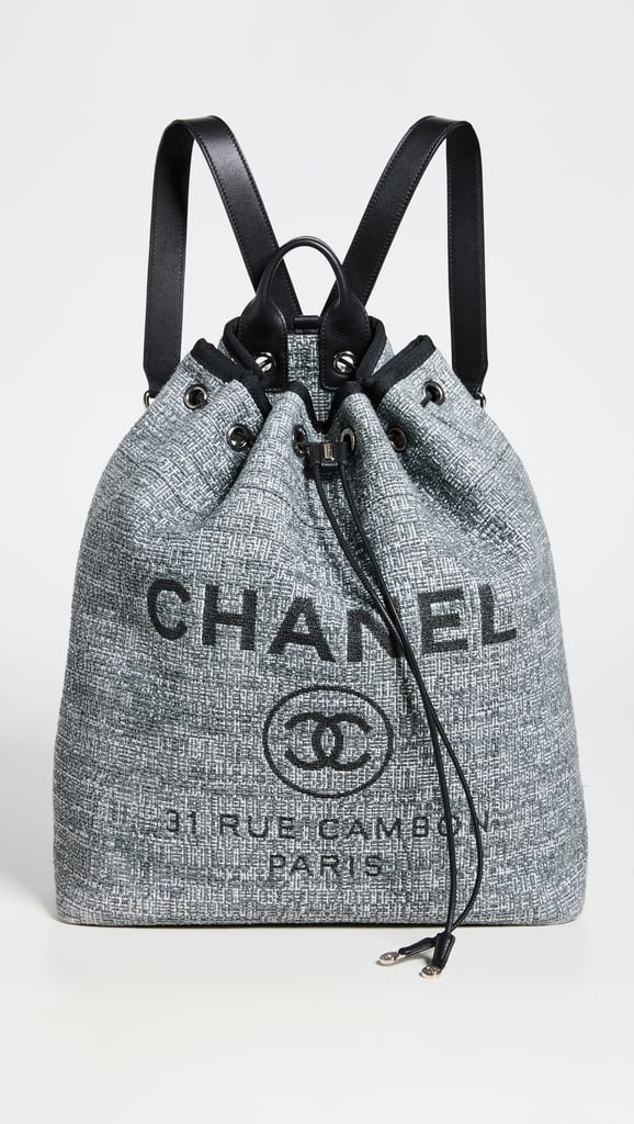 A Logo Backpack: Chanel Backpack
