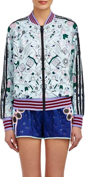 Adidas x Mary Katrantzou Athlete-Motif Track Jacket-Blue ($240)