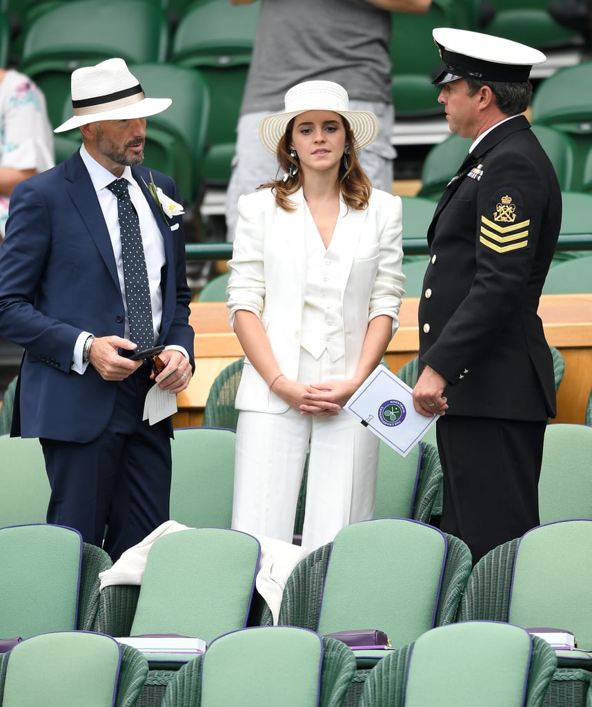 Emma Watson Ralph Lauren Wimbledon Outfit 2018