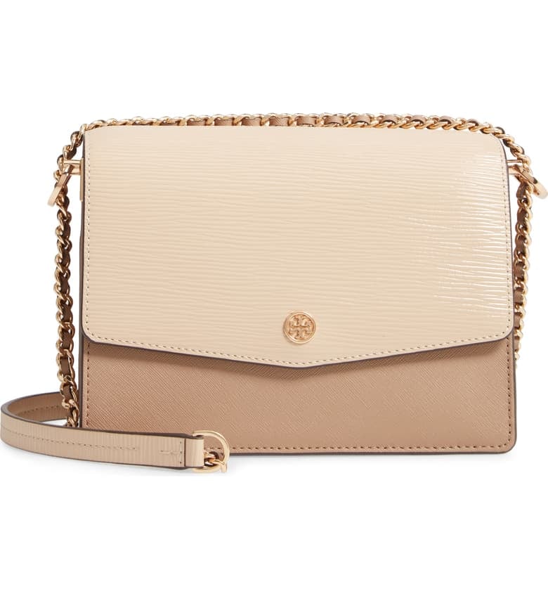 Tory Burch Robinson Leather Convertible Shoulder Bag