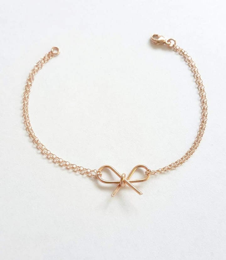 Rose Gold Bow Bracelet