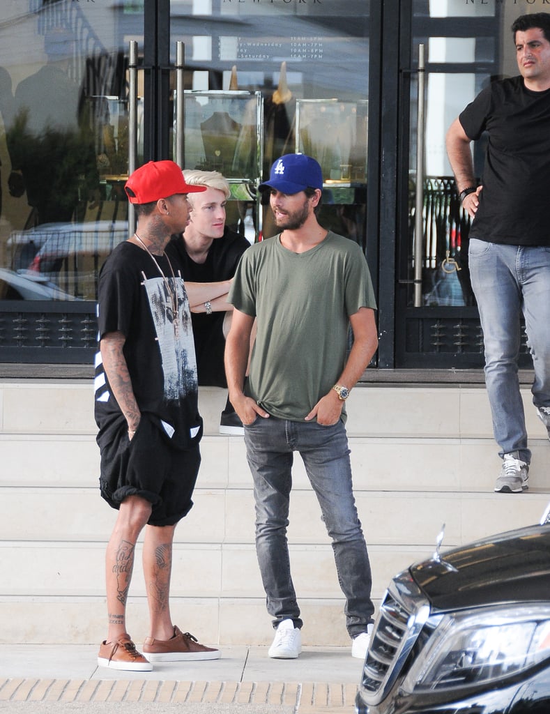 Scott Disick Runs Into Tyga While Shopping