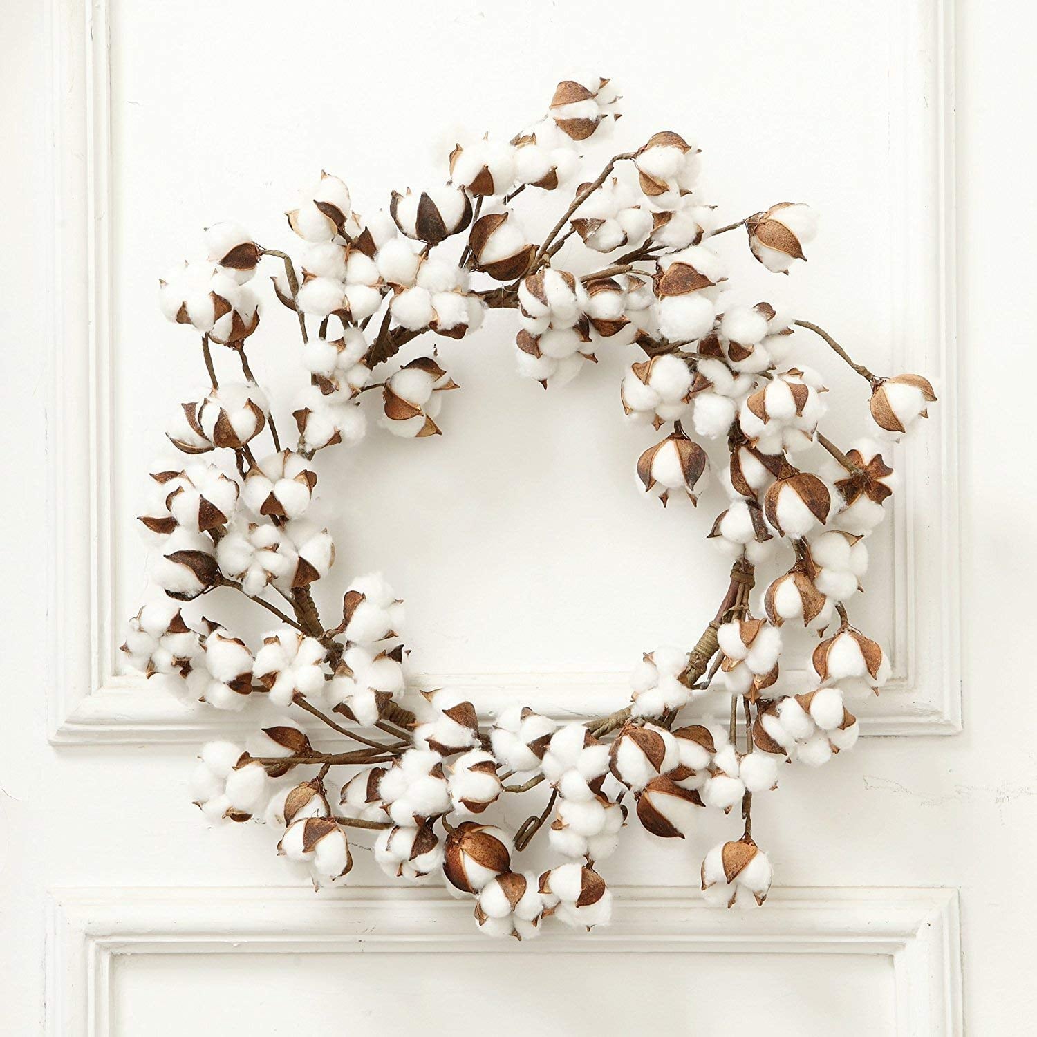 Cotton Farmhouse Christmas Wreath The North Pole Has Competition