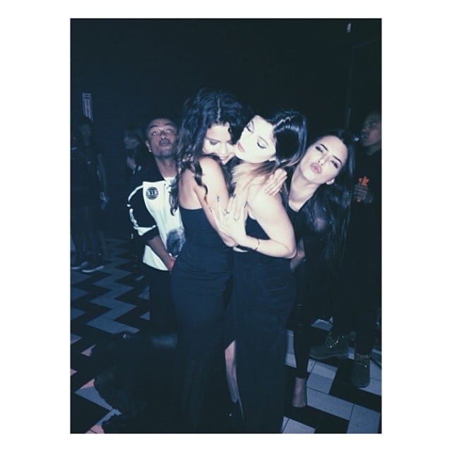 Selena Gomez had a fun night out with the Jenner sisters.
Source: Instagram user kyliejenner