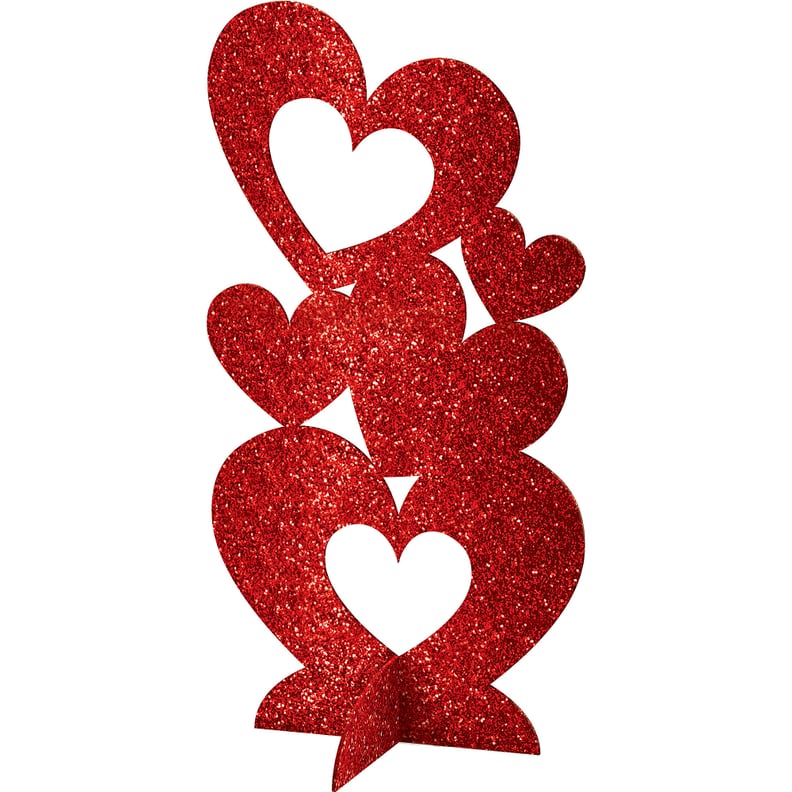 For the Table: Radiant Valentine's Day 3D Glitter Hearts