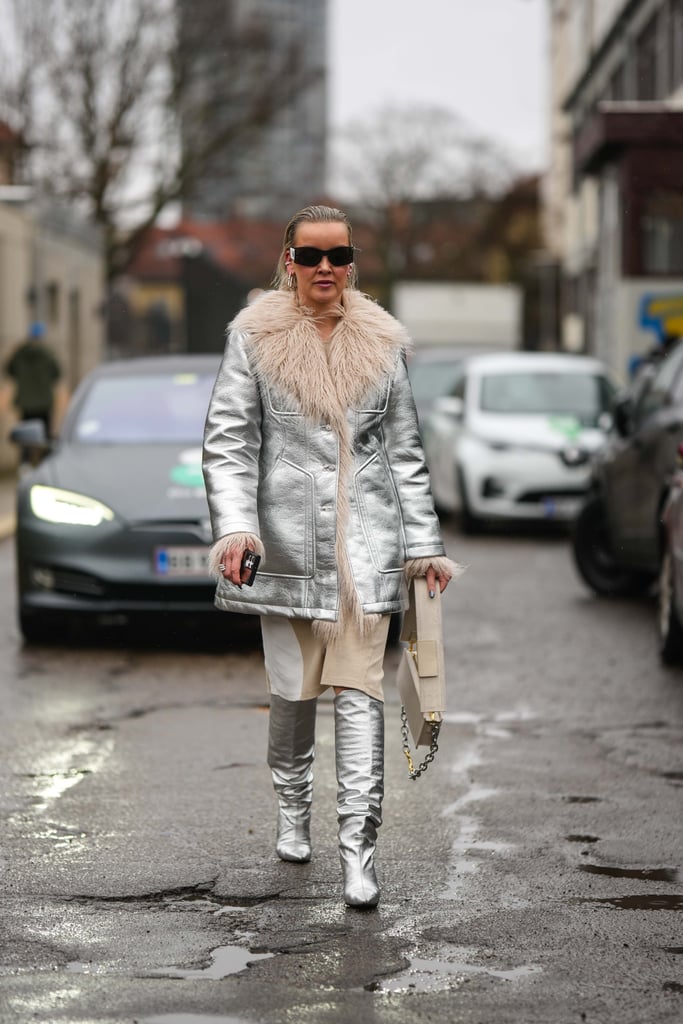 Look Back at Copenhagen Fall 2023 Fashion Week Street Style: Textured Coats