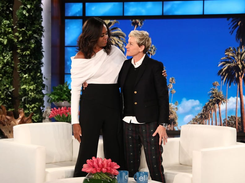 Michelle Obama makes first post-White House television appearance on Ellen.