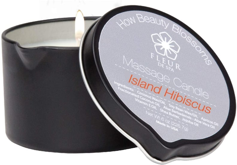 Island Hibiscus Massage Oil Candle by Fleur De Spa