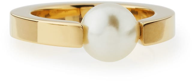 Chloé Darcy Simulated-Pearl Solitaire Ring, Size 7 ($240)