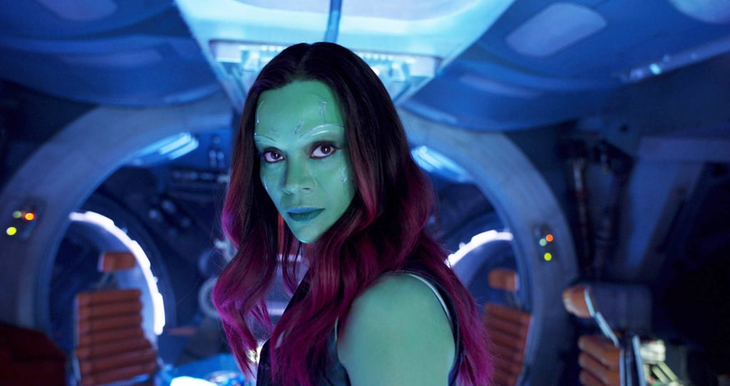 Gamora is still dangerously gorgeous in Guardians of the Galaxy Vol. 2.