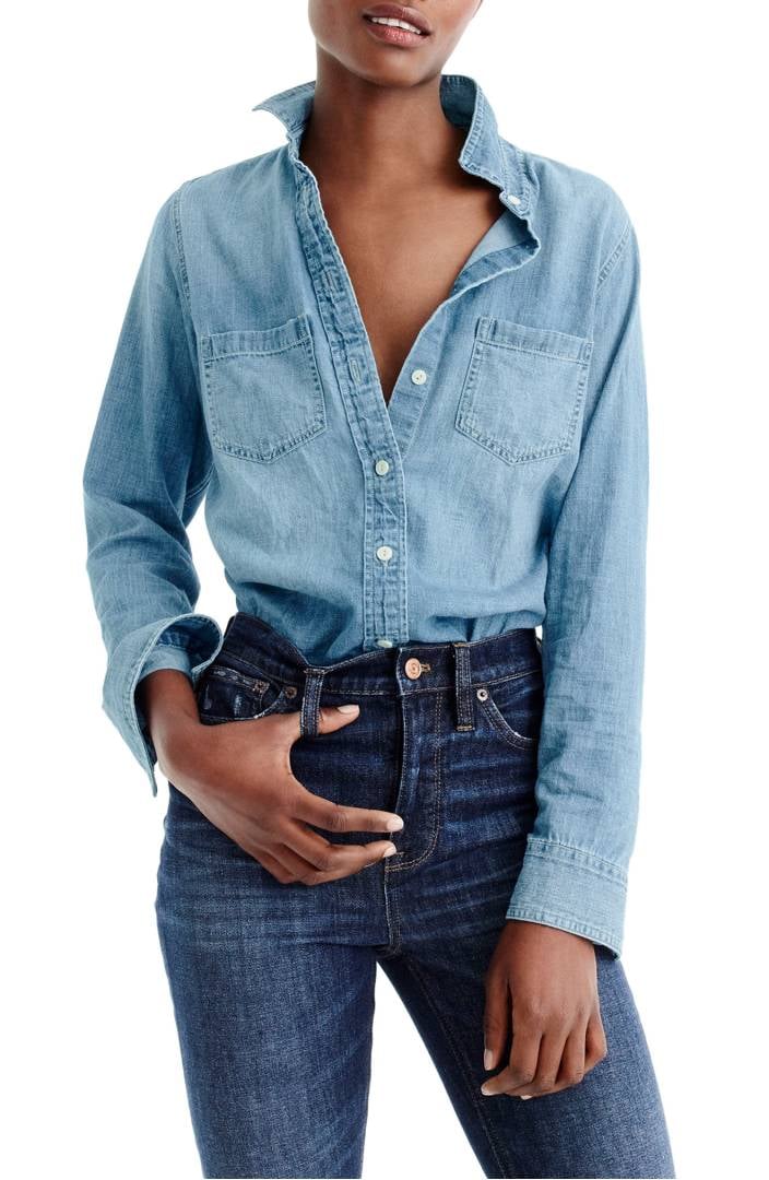 ladies denim blouses and tops for women