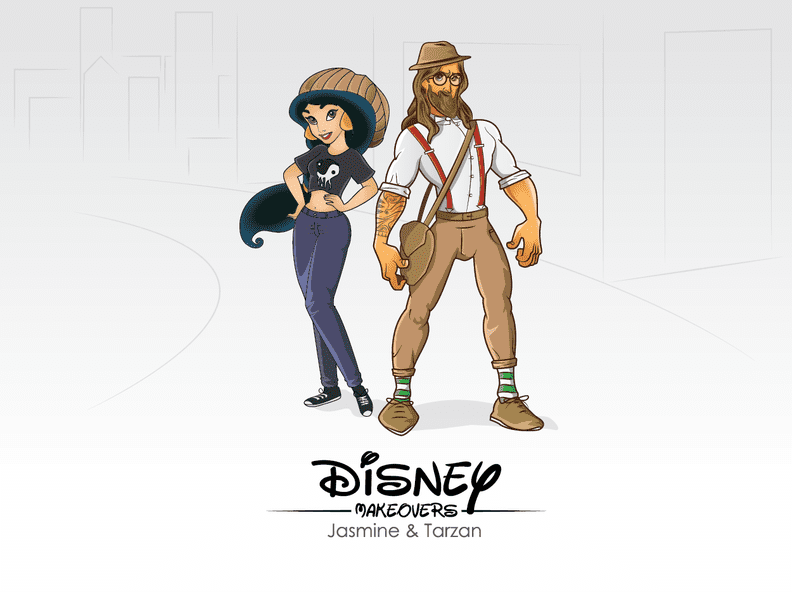 Hipster Disney Character Art | PS Love