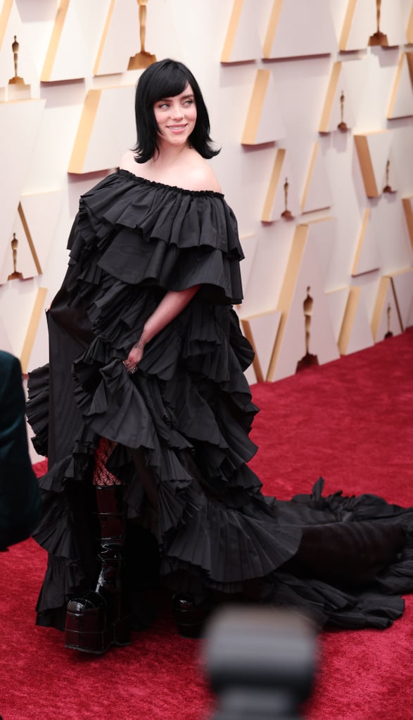 Billie Eilish's Gucci Dress and Platform Boots at the Oscars