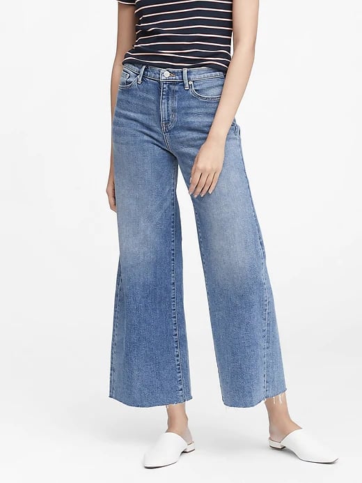 High-Rise Wide-Leg Cropped Jean