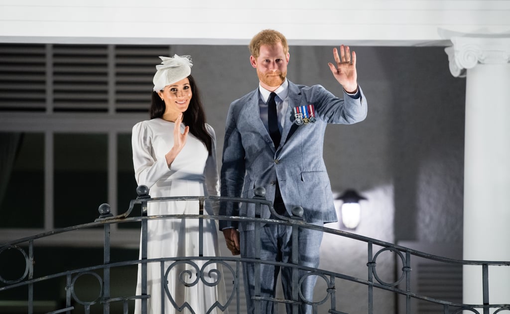 Harry, Meghan, and Queen Elizabeth at Grand Pacific Hotel