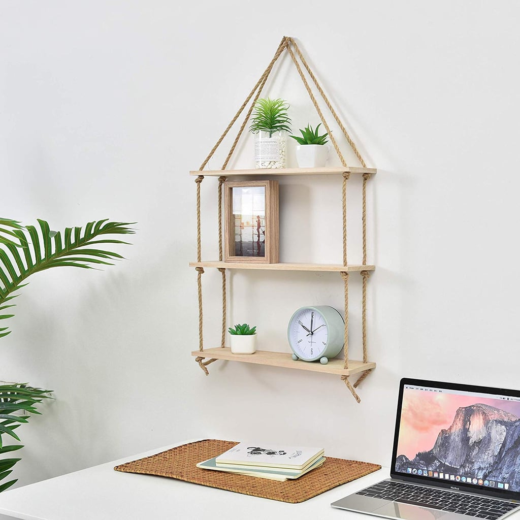 Light Wood Swing Storage Shelves