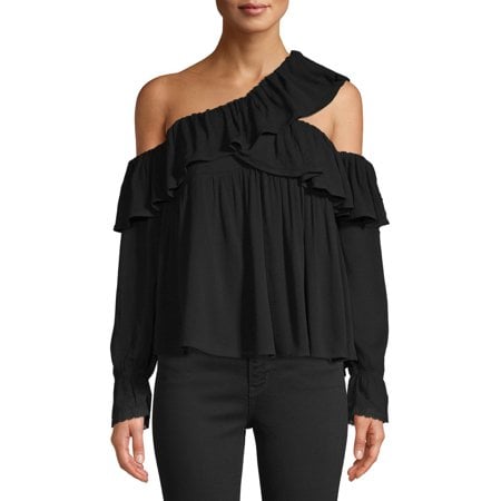 Love Sadie Ruffle Asymmetrical Blouse