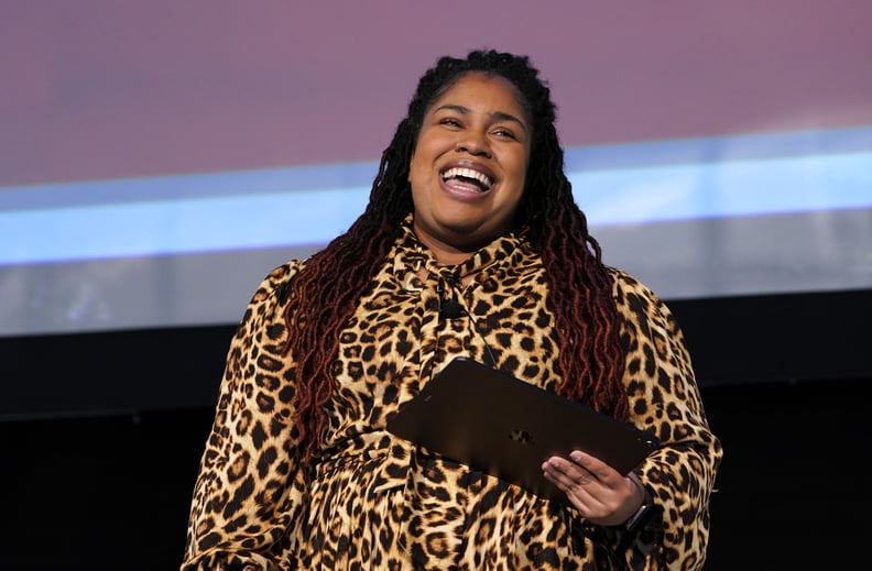 BOSTON, MASSACHUSETTS - DECEMBER 11: Author Angie Thomas speaks on stage during the Opening Night, Massachusetts Conference For Women 2019 at Boston Convention Center on December 11, 2019 in Boston, Massachusetts. (Photo by Marla Aufmuth/Getty Images for 