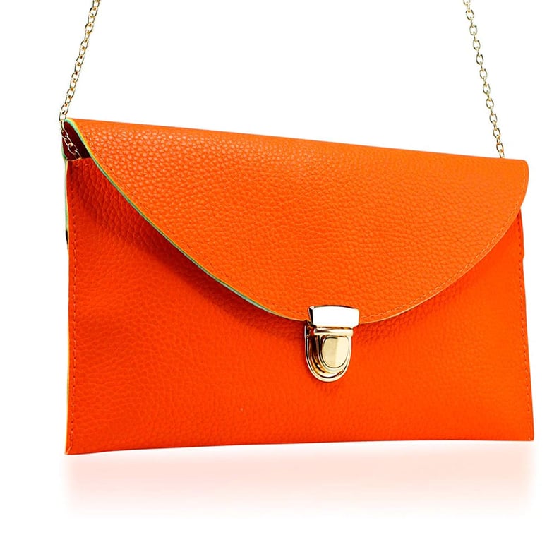 Amazon Orange Purse With Chain Strap