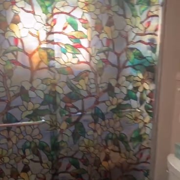 How to Put Decorative Window Film on a Shower