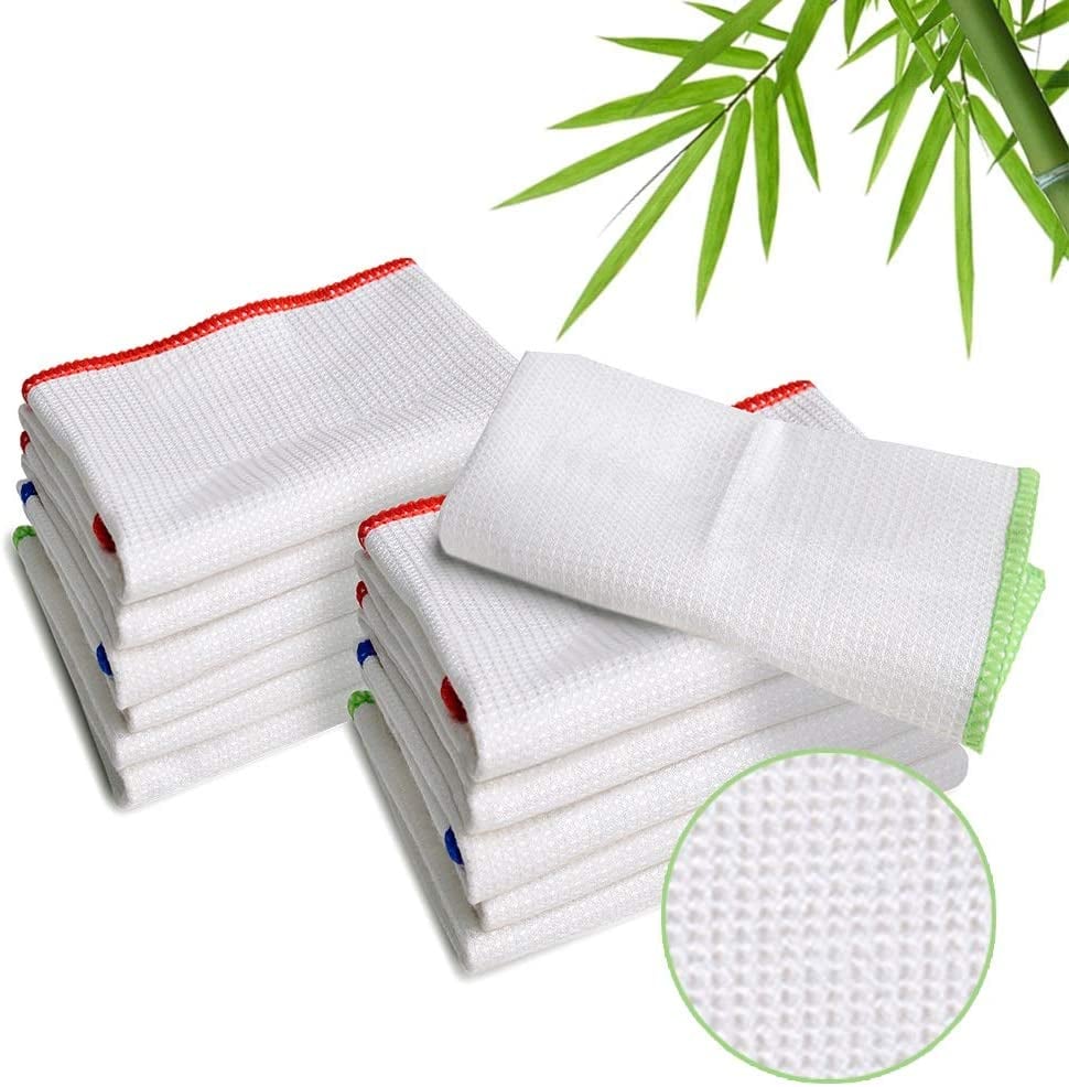 Swap Paper Towels For Bamboo Dish Wipes or Washable Dishrags